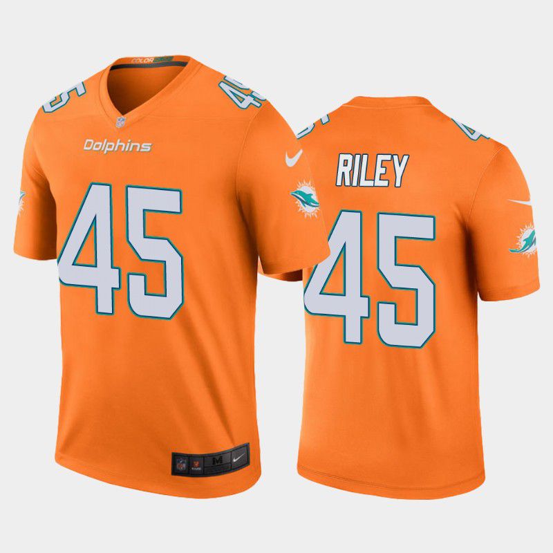 Men Miami Dolphins #45 Duke Riley Nike Oragne Color Rush Legend NFL Jersey->miami dolphins->NFL Jersey
